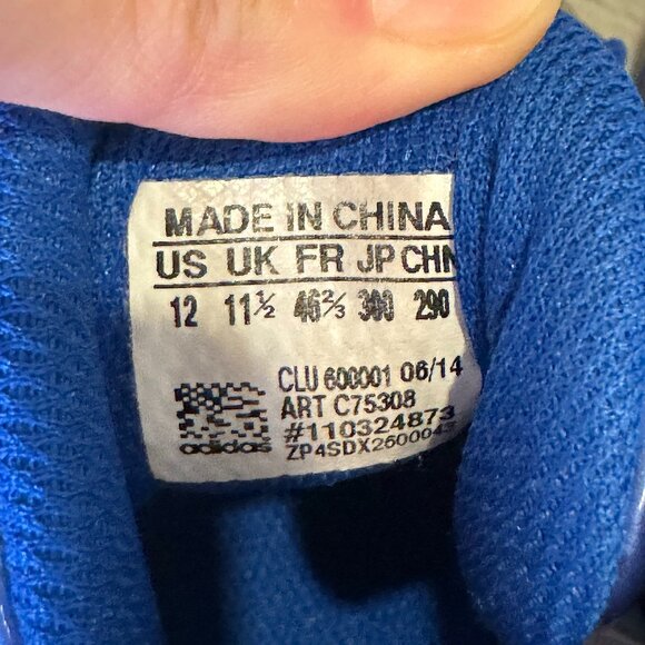 8/10 - Size 12 - Adidas T-Mac 3 Royal Blue Basketball Shoes All Star Game - Picture 8 of 8